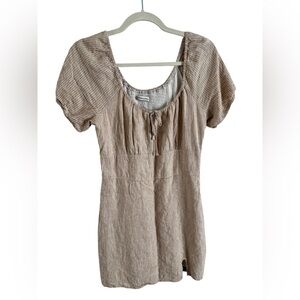 Abercrombie beige striped dress